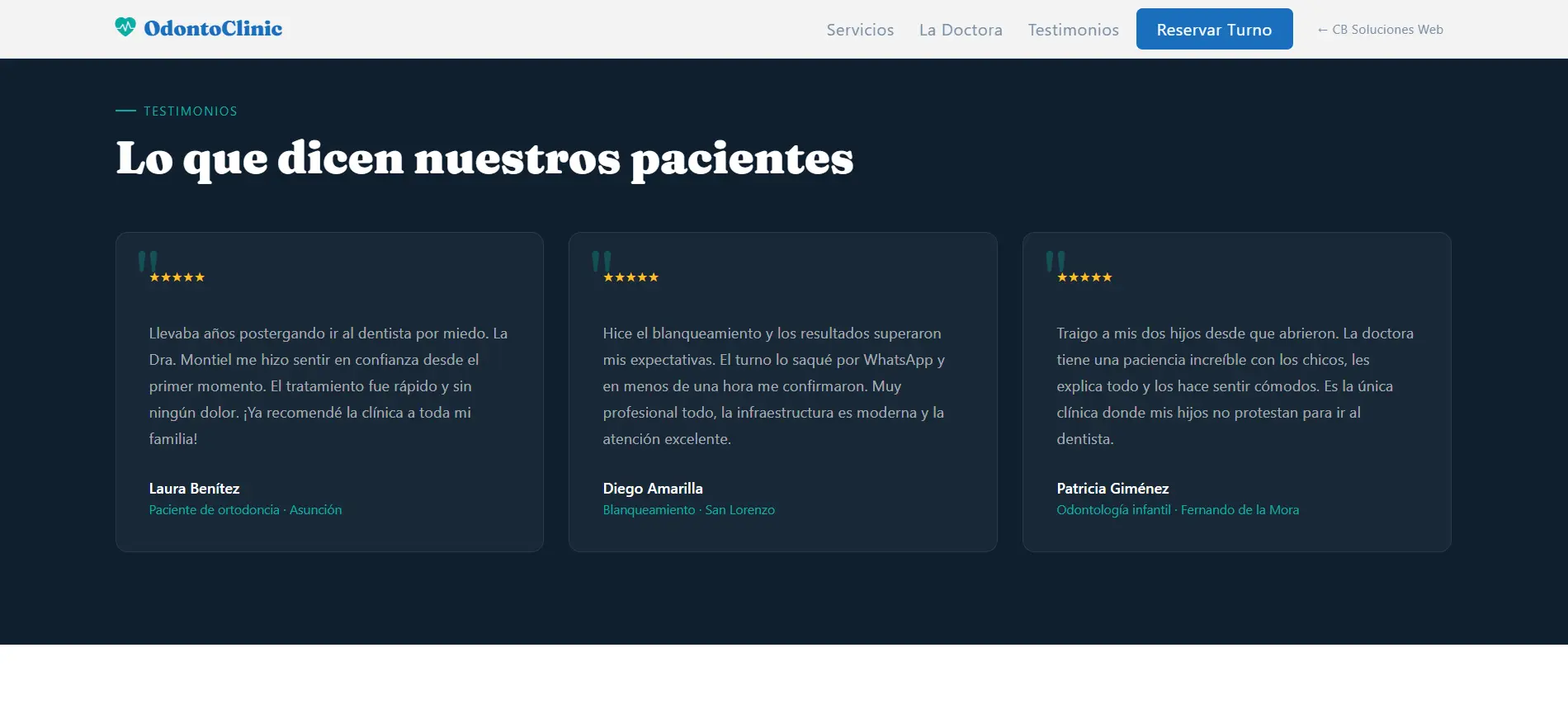 Odontoclinic-Testimonios